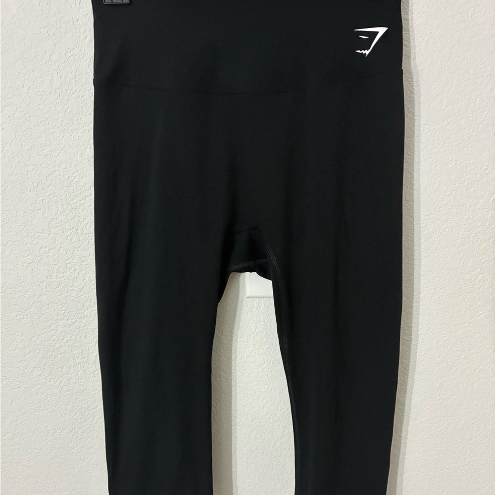 Gymshark Black High Waisted Leggings Women’s Size L Athletic Gym Workout Pants